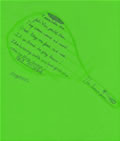 A tennis racquet shape poem