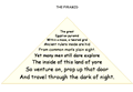 shape poem in the form of a pyramid